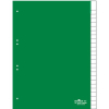 Durable Register blanko Kunststoff, 25 Blatt, zusätzliche Schilder 0-25, A-Z, grün