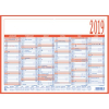 Tafelkalender 908 -2024 - 12 Monate, 6 Monate / 1 Seite, A4, ca. 29,7x21cm