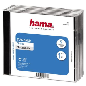 Hama CD/DVD-Hülle Leerhüllen, PG=5ST, für...