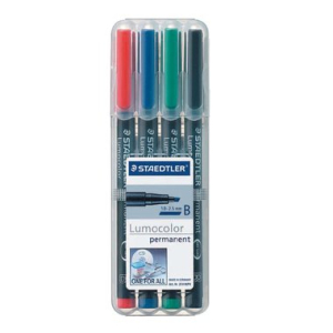 STAEDTLER Lumocolor permanent pen 314 Folienstift - B - 1+2,5 mm - 4 Farben