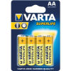 Varta Batterie Zink-Kohle, Mignon 1,5 V, IEC-Code R6, USA-Code AA, PG=4ST