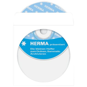 Herma 1140 CD DVD H&uuml;lle - 124 x 124 mm - wei&szlig;...