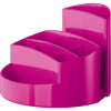 Schreibgeräte-Köcher Rondo, 9 Fächer, 140x140x109mm, pink
