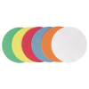 FRANKEN Kommunikationskarten selbstklebend, Ø 9,5cm, Form Kreise, farblich sortiert