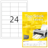 TopStick 8736 - Universal-Etiketten - 64,6 x 33,8 mm - weiss - 2.400 Stück
