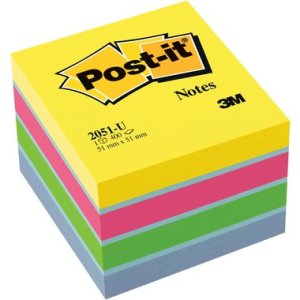 Post-it Haftnotiz-W&uuml;rfel Mini, 51x51mm, ultragelb,...