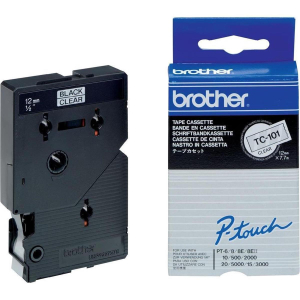 Brother P-touch TC 101 black/clear 12 mm