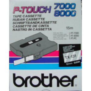 Brother P-touch TX 231 white/black 12 mm