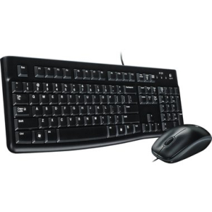 Logitech MK120 Tastatur + Maus Set - USB - schwarz
