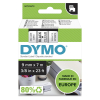 DYMO Original D1 Schriftband -  9 mm x 7 m - schwarz auf transparent