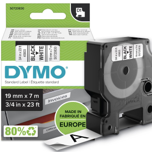 DYMO Original D1 Schriftband - 19 mm x 7 m - schwarz auf...