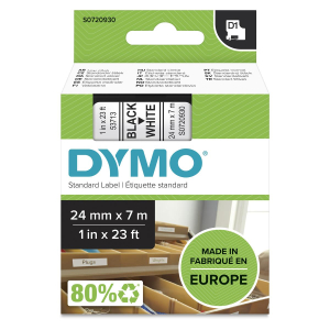 DYMO Original D1 Schriftband - 24 mm x 7 m - schwarz auf weiß