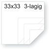 TORK Servietten Tissue, 3-lagig, 1/4 Falz, PG=150ST, 33x33cm, weiß