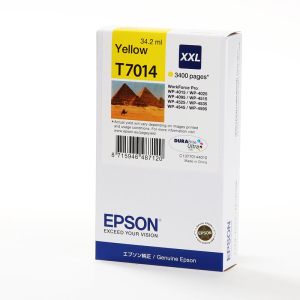 Epson Inkjet-Patrone, Nr. T7014XXL, Inhalt 34,2ml, gelb