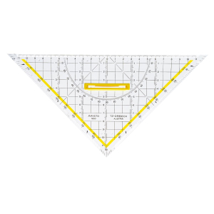 Aristo TZ-Dreieck - 25 cm - mit lösbarem Griff - Facette an 3 Seiten