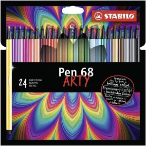STABILO Pen 68 ARTY Filzstift - 1 mm - 24er Set