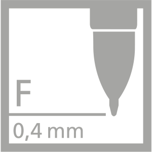STABILO Palette Refill Nachfüllmine - F - 0,4 mm - rot