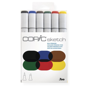 COPIC Sketch 6er Set - Kräftige Grundfarben