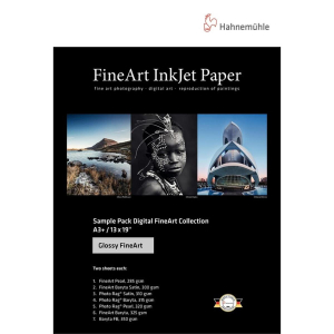 Hahnemühle Sample Pack Glossy FineArt - DIN A3+ - 12...
