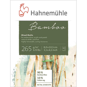 Hahnemühle Bamboo Mixed Media - 265 g/m² - 8 x 10,5 cm - 10 Blatt