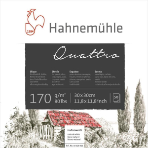 Hahnem&uuml;hle Quattro Skizzenblock - 170 g/m&sup2; - 40...