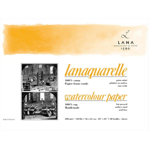 Lana Lanaquarelle Block - 300 g/m&sup2; - satiniert - 26...