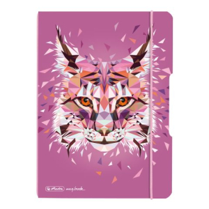 herlitz my.book flex Notizheft - DIN A5 - Wild Animals Luchs - punktiert - 40 Blatt