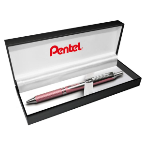 Pentel Set Liquid Gel-Tintenroller in Box silber-rosa