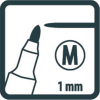 Pica Classic 534 Permant Pen - Medium - 1 mm - schwarz