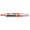 Pentel Whiteboardmarker Maxiflo 2,5mm Rundspitze trocken abwischbar orange