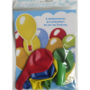 Komma3 Luftballon 4 Stück farbig sortiert + Sirene