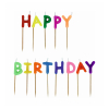 STYLEX Buchstaben-Kerzen - Happy Birthday - farbig - 13-teilig