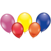 Stylex Luftballon - 25 x 65 cm - 25x 50 cm - farbig - 50 Stück