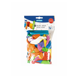 STYLEX Luftballons - farbig - 100 Stück