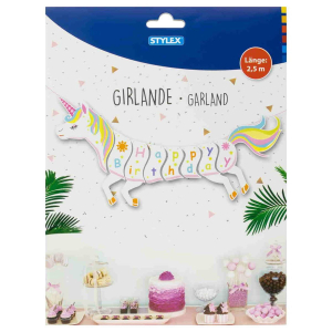 Stylex Girlande - Happy Birthday - 3 Mtoive sortiert