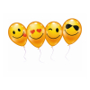 STYLEX Luftballons - Smiley - 75 cm - 6 Stück