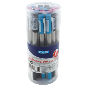 Stylex Gelschreiber - 0,5 mm - Schreibfarbe blau - farbig...