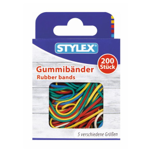 Stylex Gummiringe - farbig - 5 Gr&ouml;&szlig;en sortiert...