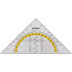 STYLEX Geometriedreieck - 14 cm - mit Griff