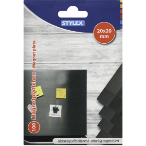 Stylex Magnetpads - 2 x 2 cm - selbstklebend - 100...