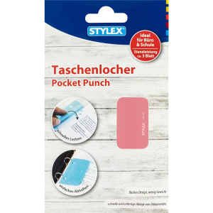 Stylex Taschenlocher - Kunststoff - zum Abheften - farbig...