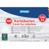 Stylex Karteikarten - DIN A5 - liniert - 100Stück