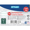 Stylex Karteikarten - DIN A8 - liniert - 100 Stück