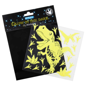Stylex Motiv-Sticker Dino - Glow in the Dark - 19 Stück