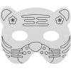 STYLEX Kindermasken - zum Ausmalen - 5 Stück
