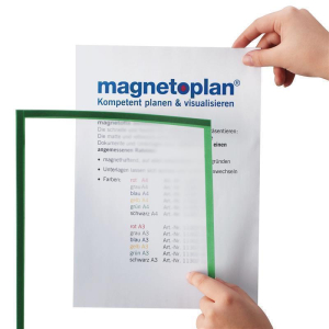 magnetoplan Magnetofix Sichtfenster DIN A4 5 Stück gelb