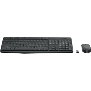 Logitech Wireless Keyboard and Mouse Grey MK235