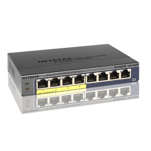 Netgear GS108PE Switch - 8 Ports - grau