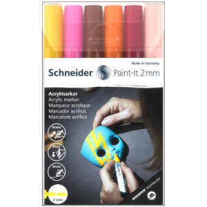 Schneider Paint-It 310 Acrylmarker - 2 mm - 6er Etui 3