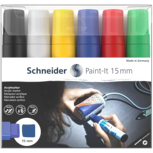 Schneider Paint-It 330 Acrylmarker - 15 mm - 6er Etui 1